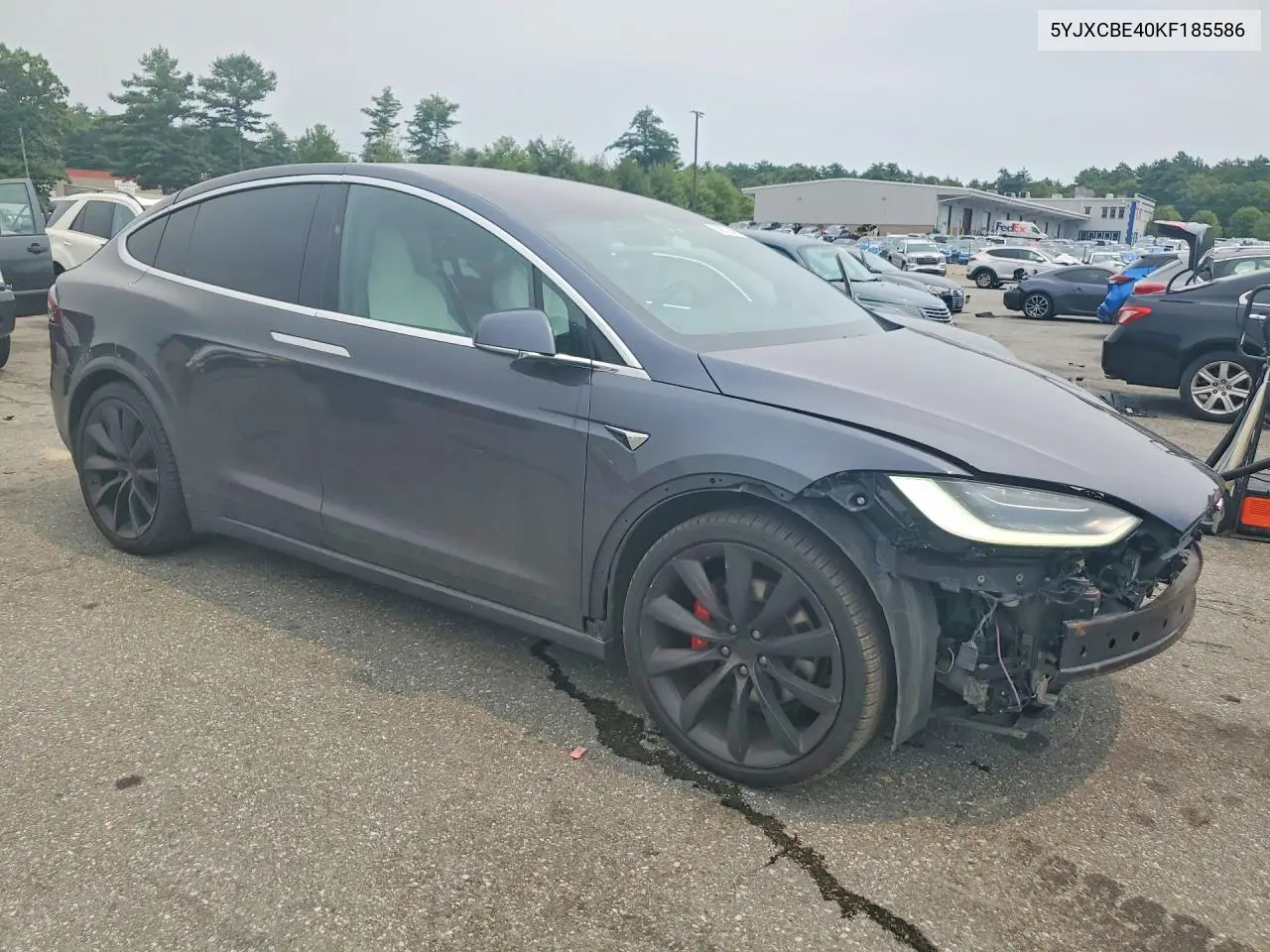 2019 Tesla Model X VIN: 5YJXCBE40KF185586 Lot: 60917846