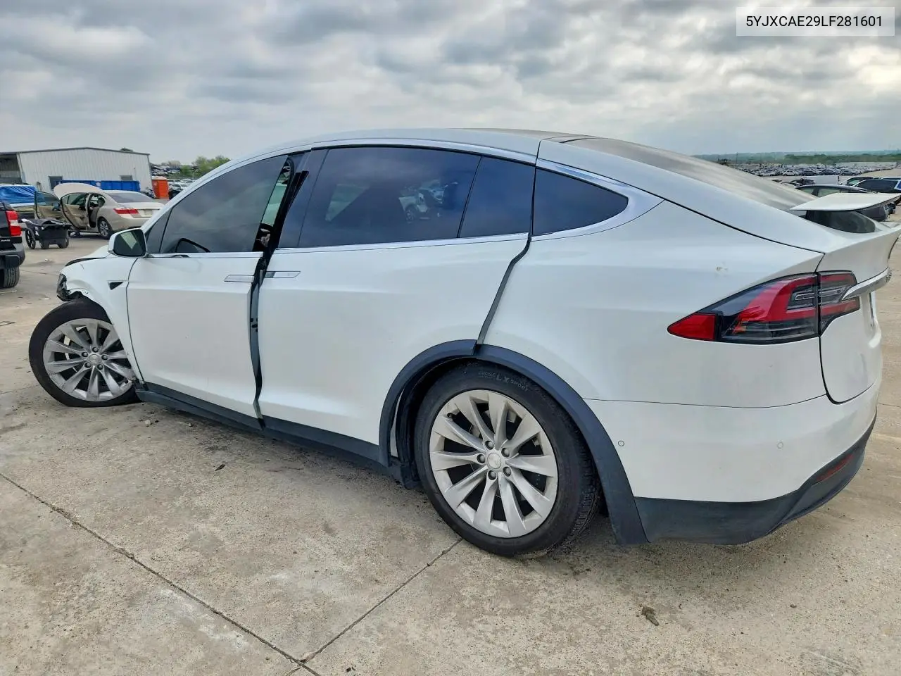 2020 Tesla Model X VIN: 5YJXCAE29LF281601 Lot: 47251826