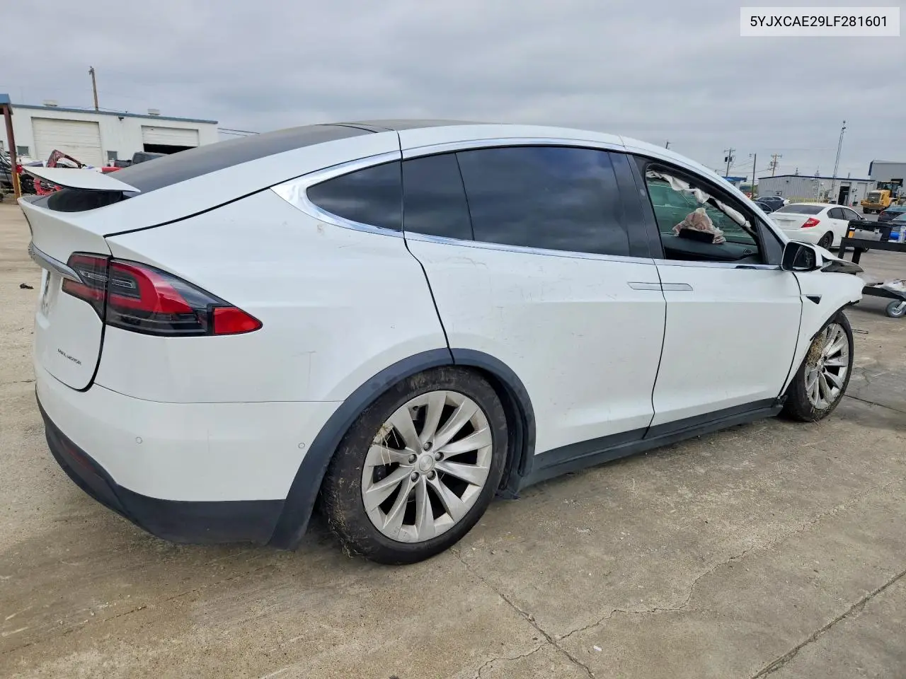 2020 Tesla Model X VIN: 5YJXCAE29LF281601 Lot: 47251826