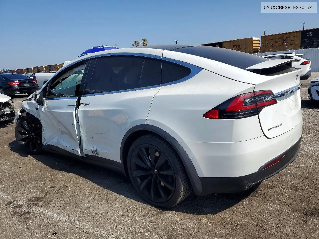 2020 Tesla Model X VIN: 5YJXCBE28LF270174 Lot: 54734866