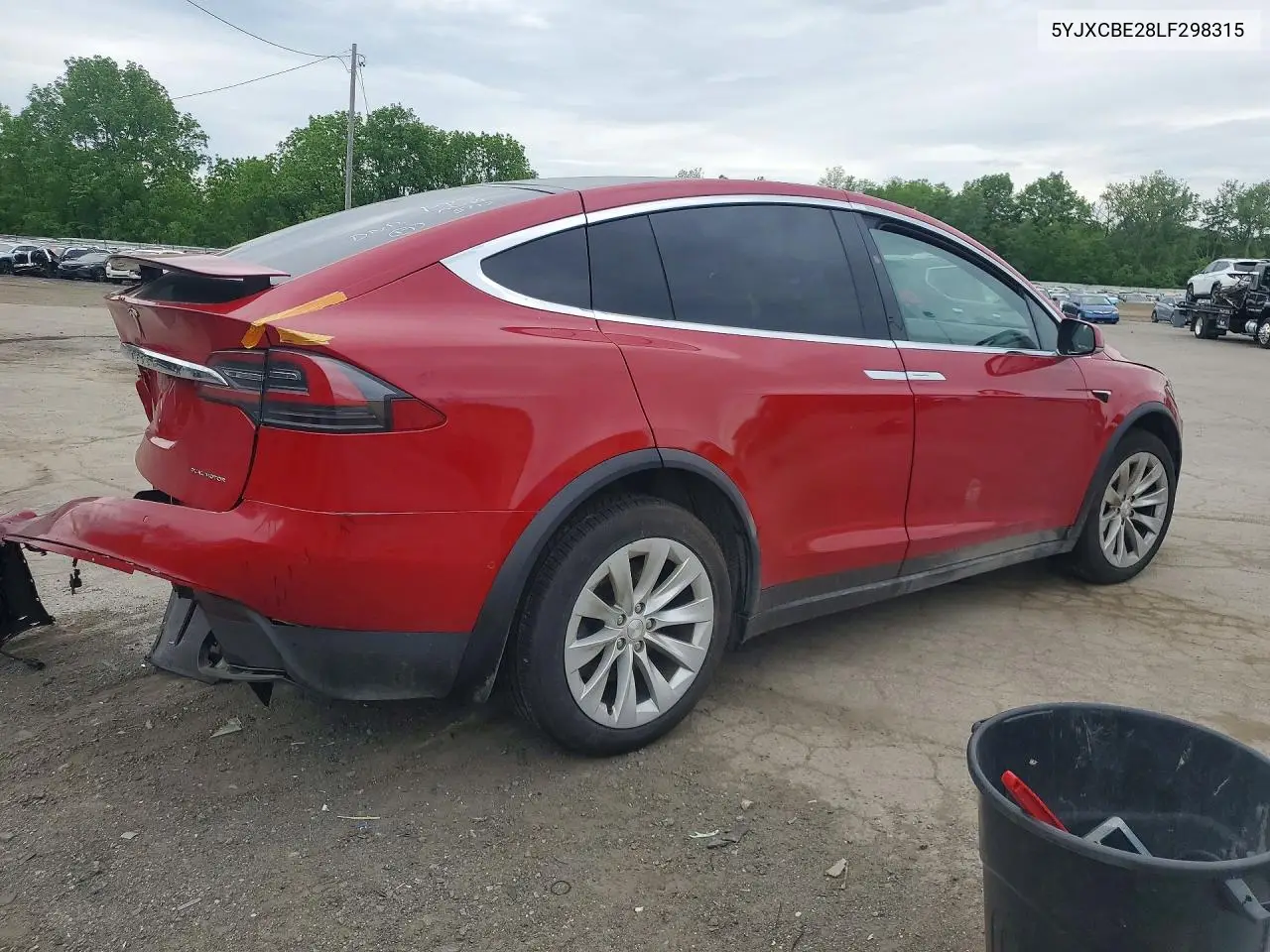 2020 Tesla Model X VIN: 5YJXCBE28LF298315 Lot: 54922466