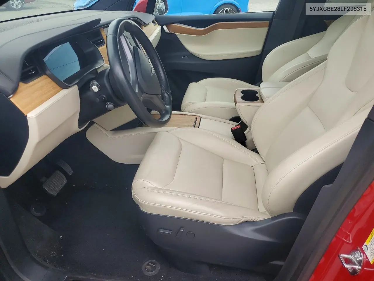 2020 Tesla Model X VIN: 5YJXCBE28LF298315 Lot: 54922466