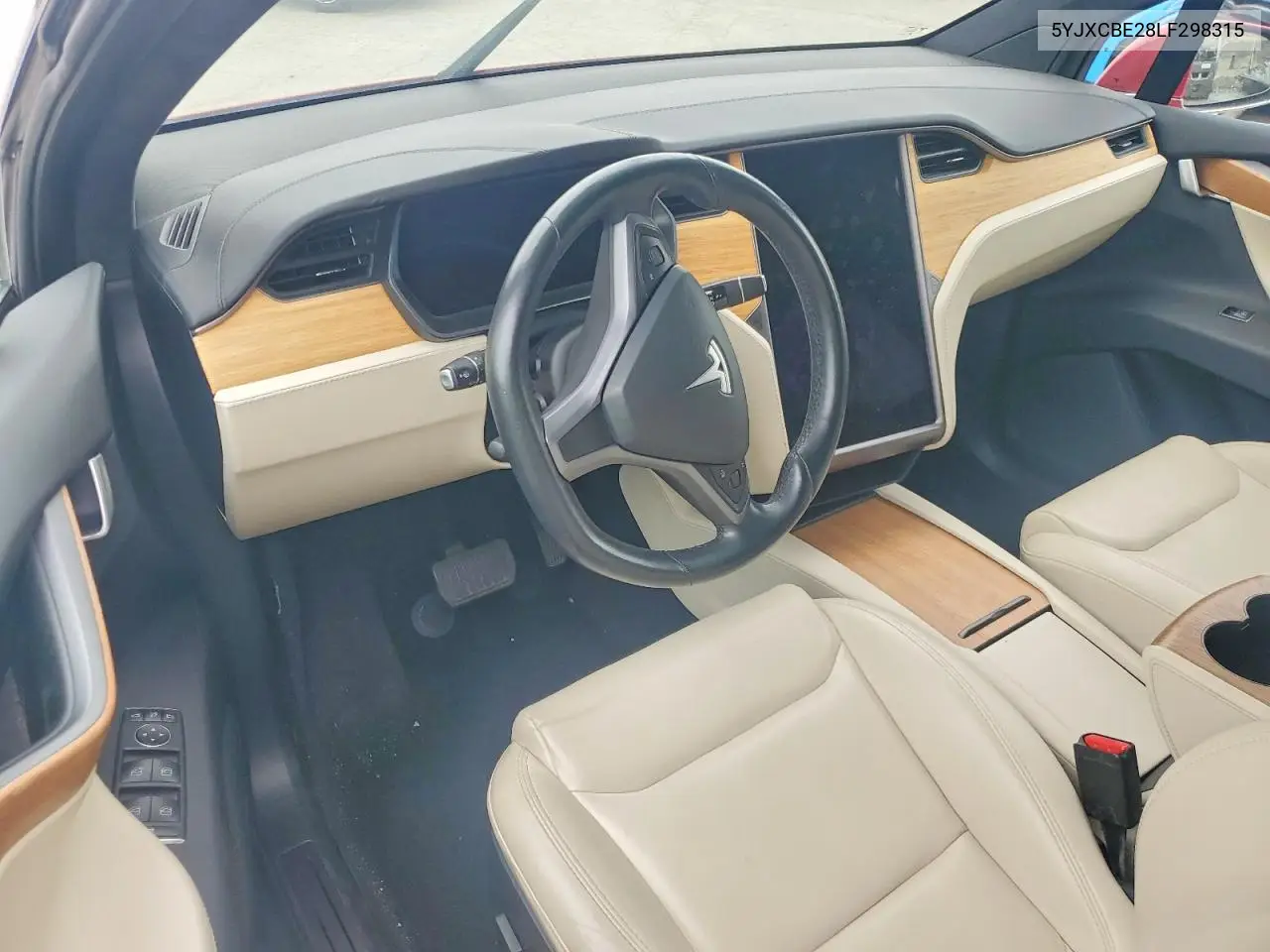 2020 Tesla Model X VIN: 5YJXCBE28LF298315 Lot: 54922466