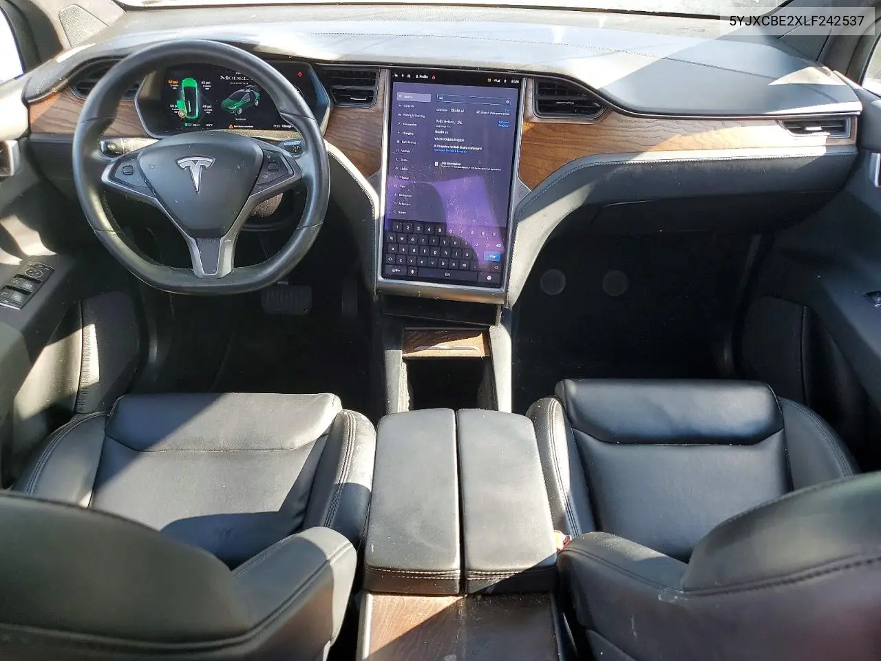 2020 Tesla Model X VIN: 5YJXCBE2XLF242537 Lot: 58397026