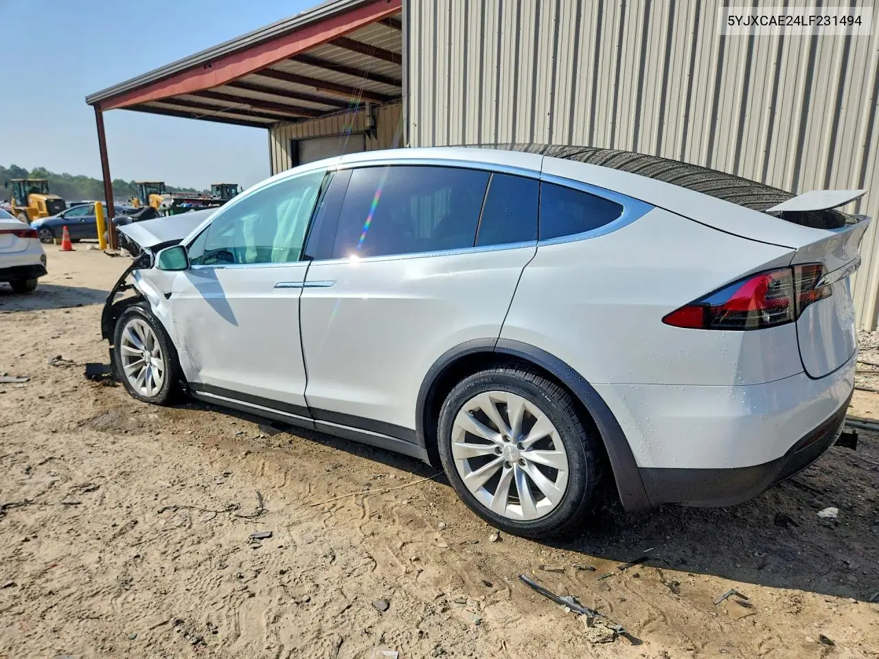 2020 Tesla Model X VIN: 5YJXCAE24LF231494 Lot: 59246846