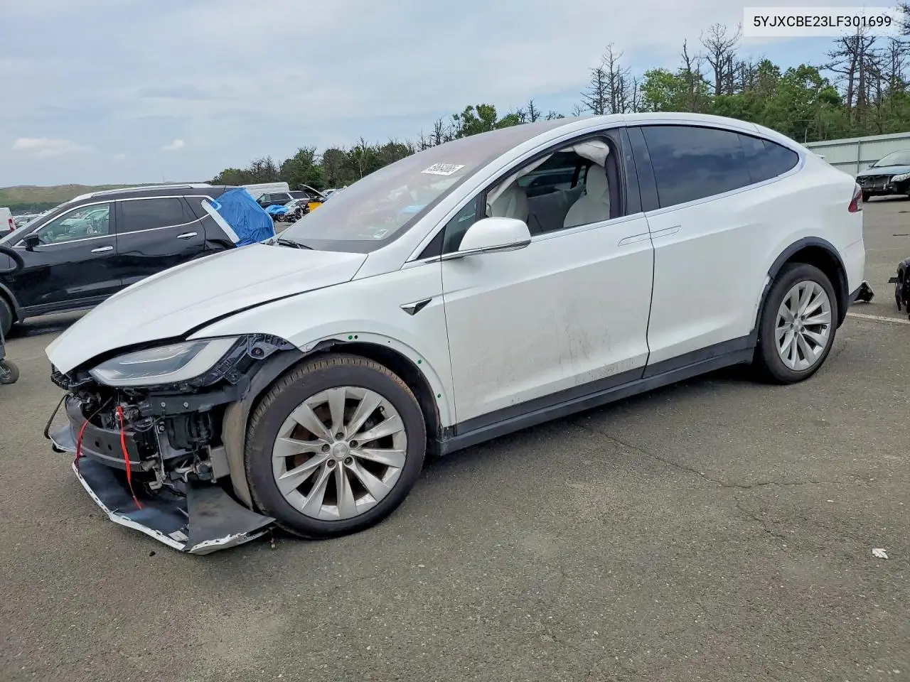 2020 Tesla Model X VIN: 5YJXCBE23LF301699 Lot: 59664866
