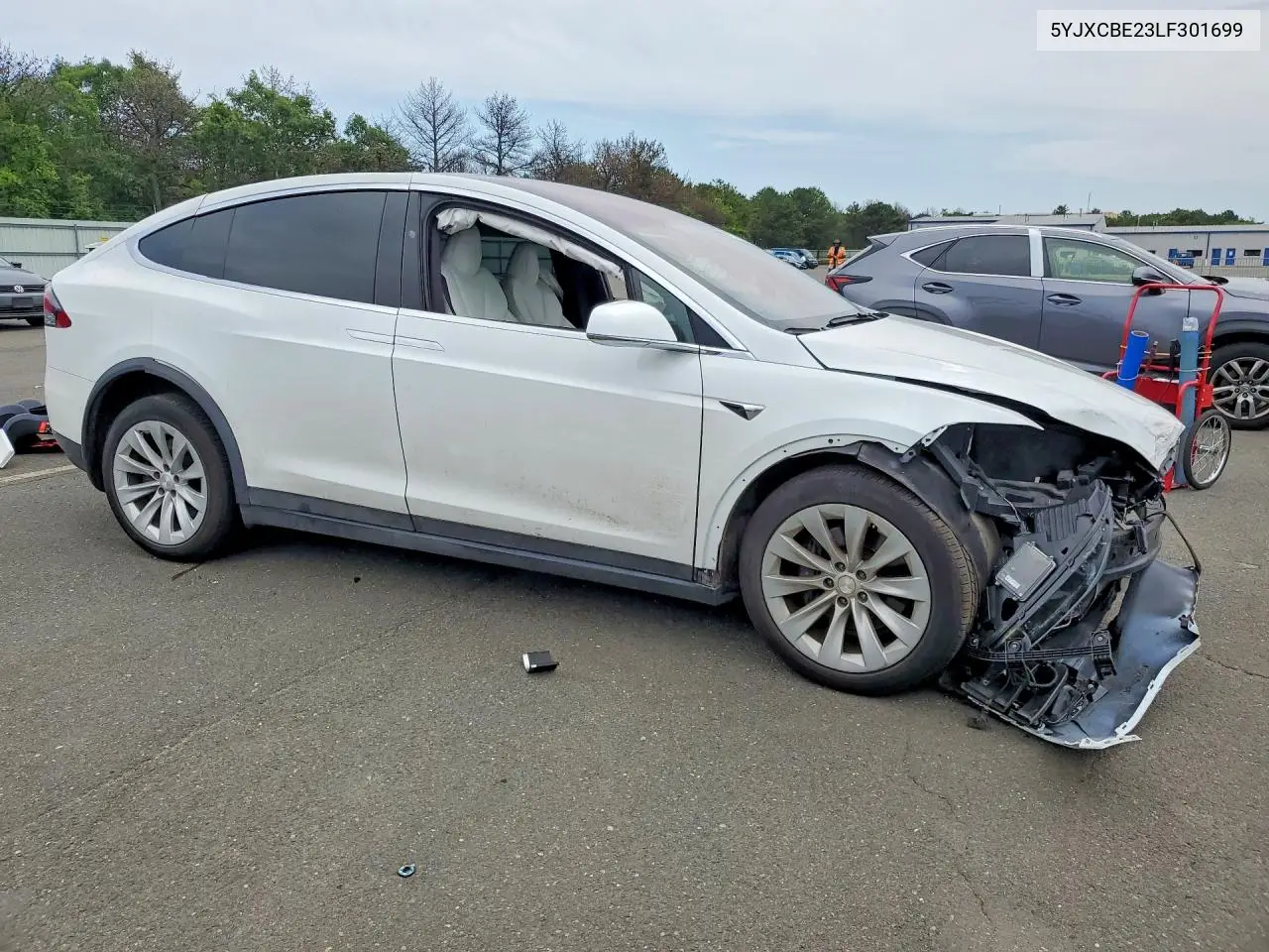 2020 Tesla Model X VIN: 5YJXCBE23LF301699 Lot: 59664866