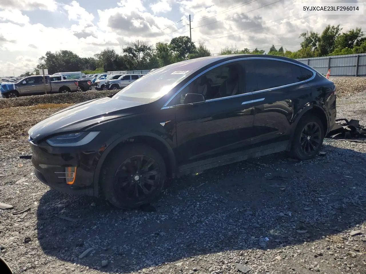 2020 Tesla Model X VIN: 5YJXCAE23LF296014 Lot: 59969136