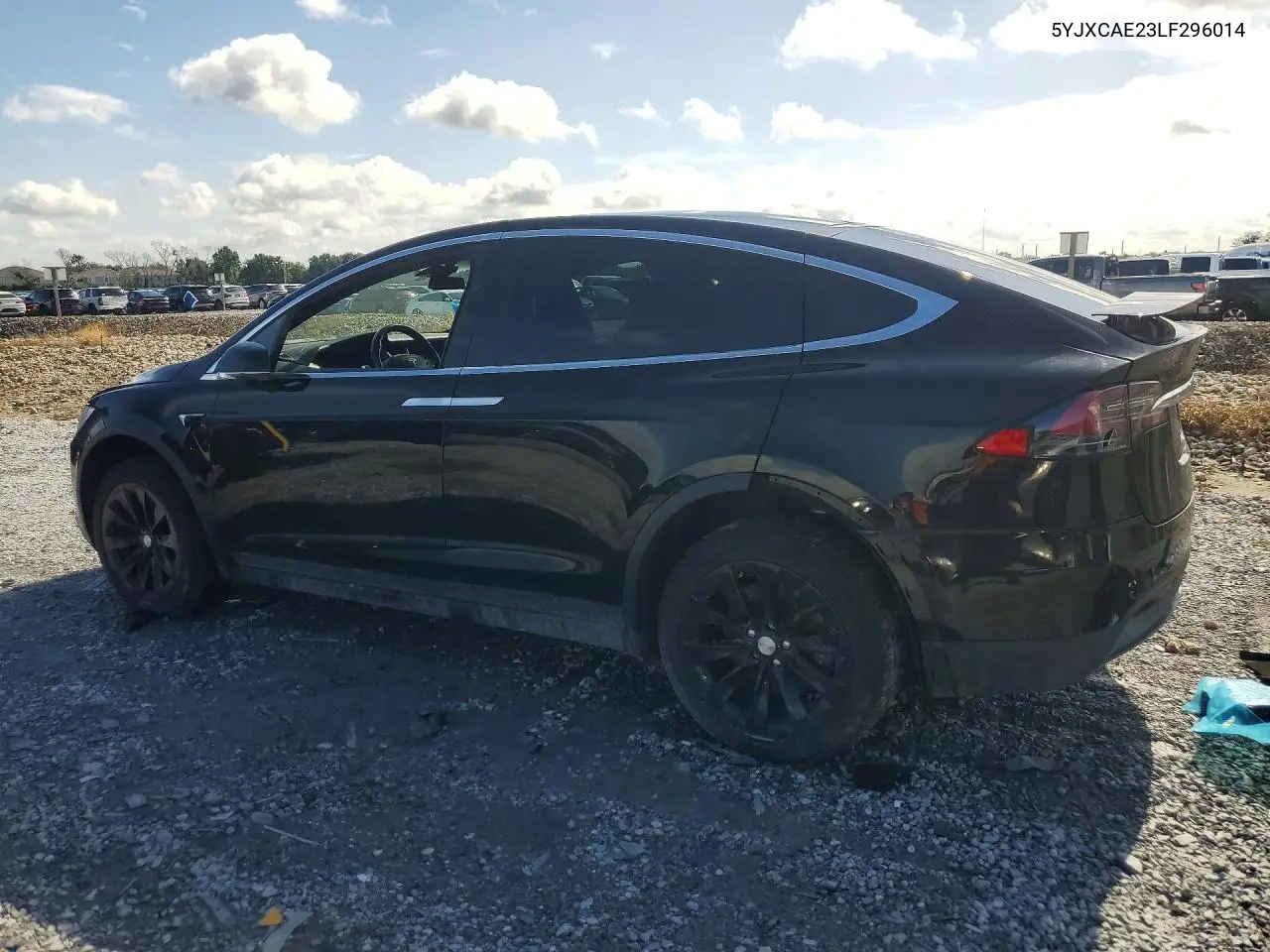 2020 Tesla Model X VIN: 5YJXCAE23LF296014 Lot: 59969136