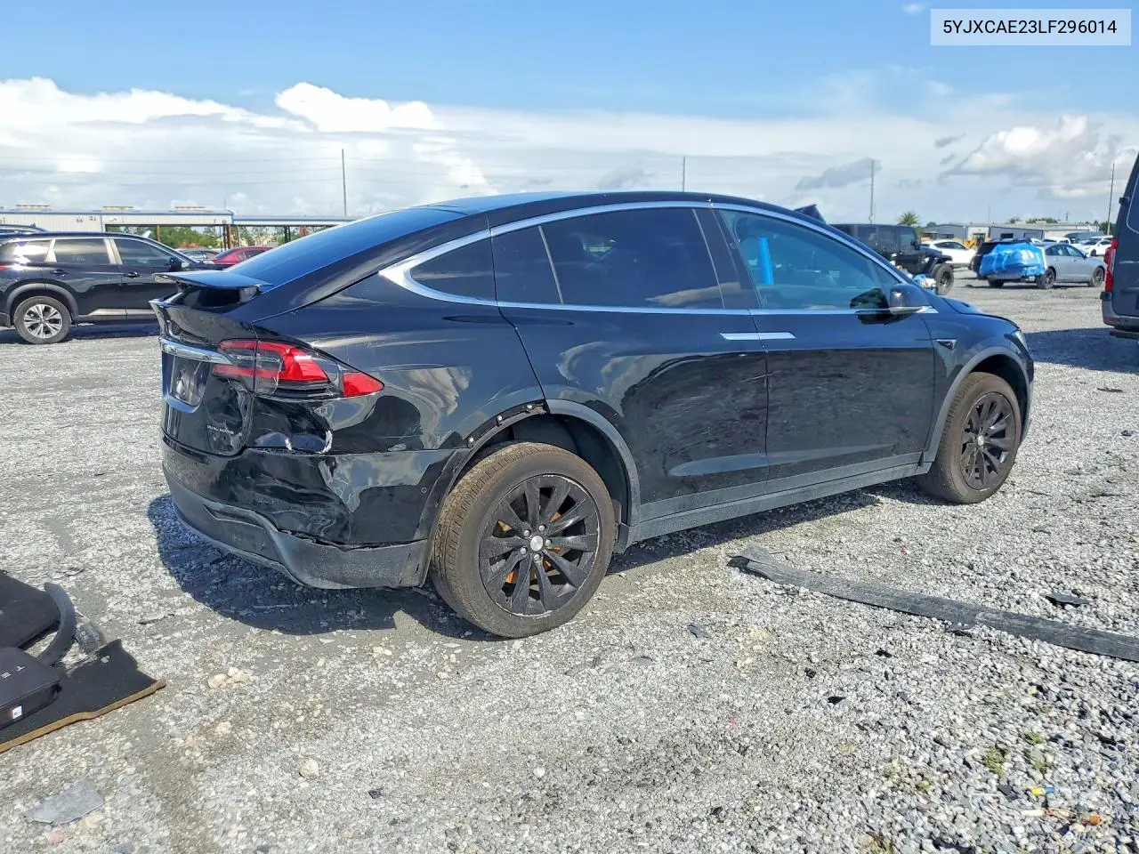 2020 Tesla Model X VIN: 5YJXCAE23LF296014 Lot: 59969136