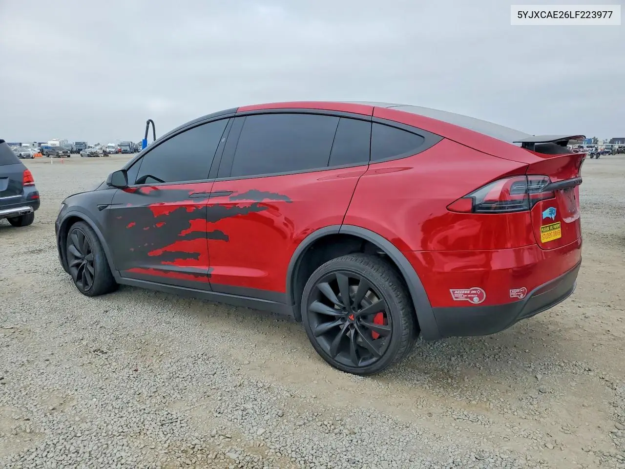 2020 Tesla Model X VIN: 5YJXCAE26LF223977 Lot: 60614316