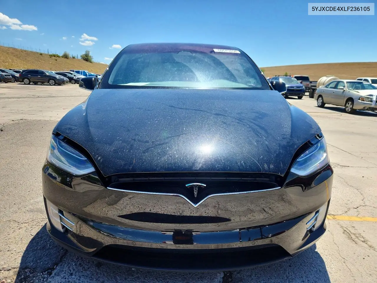 2020 Tesla Model X VIN: 5YJXCDE4XLF236105 Lot: 60649856