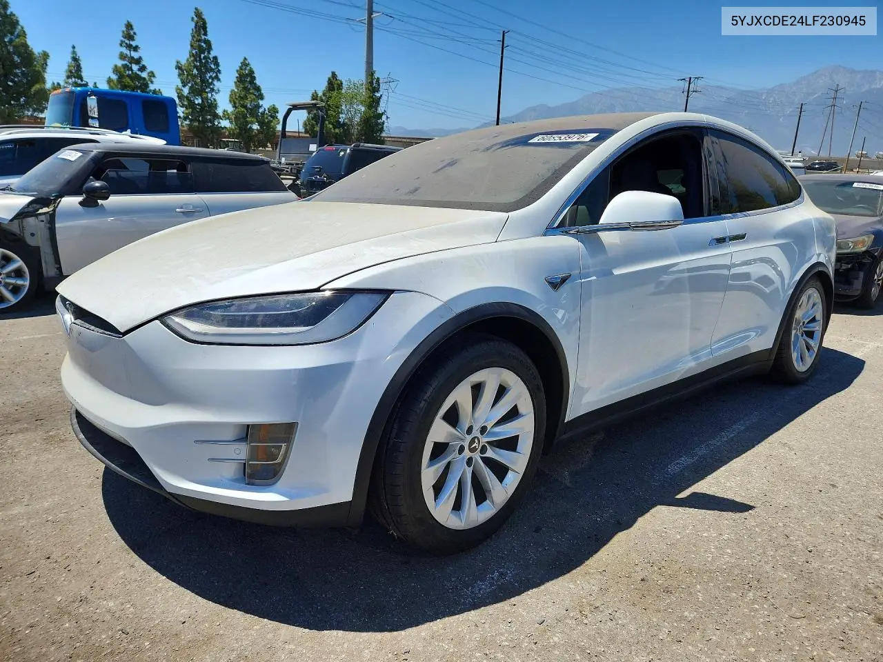 2020 Tesla Model X VIN: 5YJXCDE24LF230945 Lot: 60853976