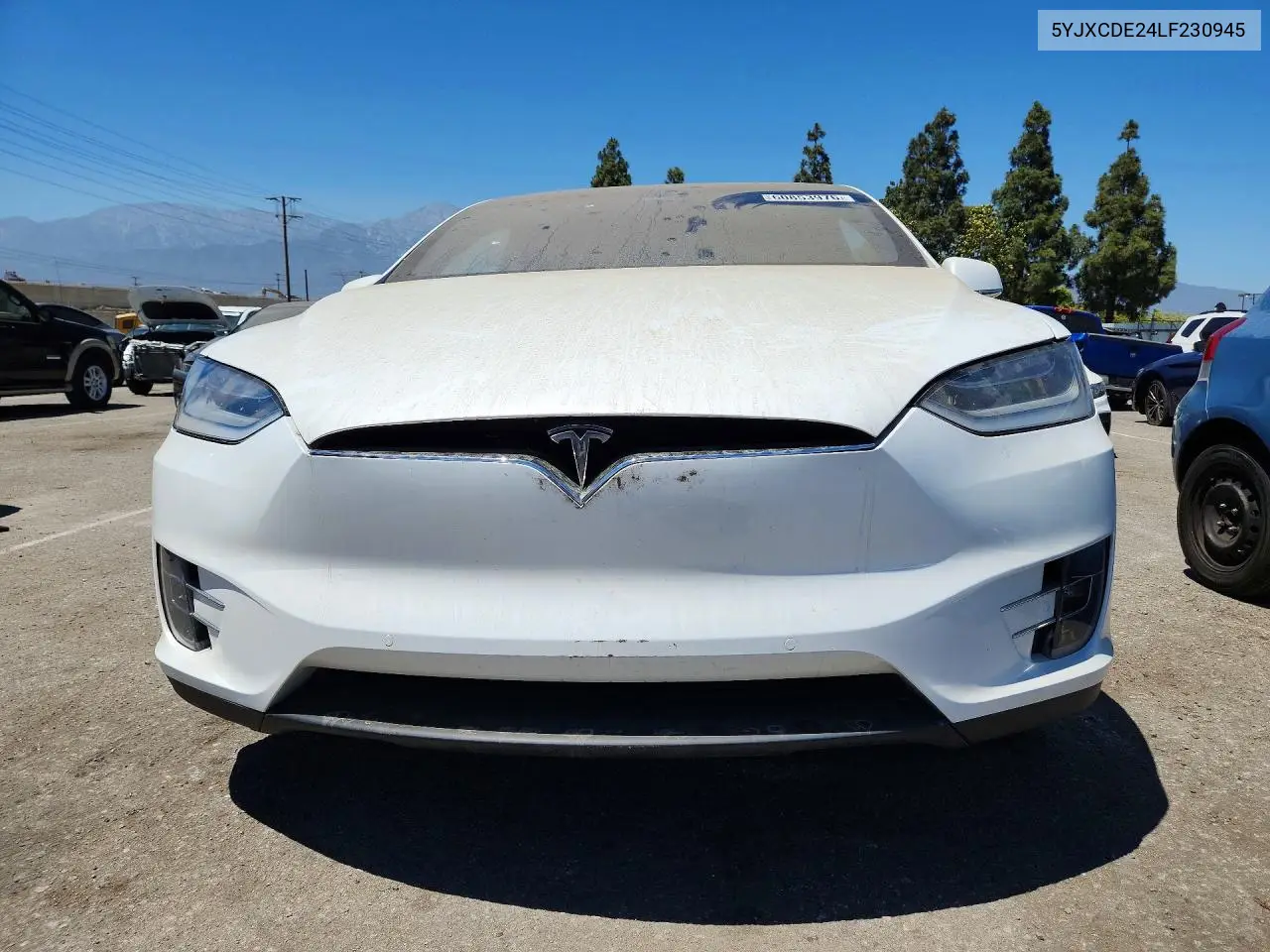2020 Tesla Model X VIN: 5YJXCDE24LF230945 Lot: 60853976