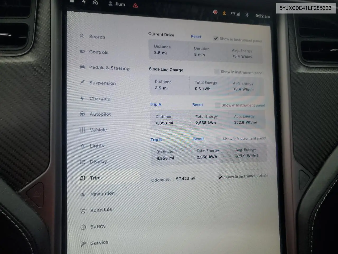 5YJXCDE41LF285323 2020 Tesla Model X