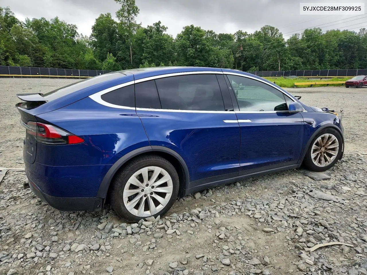 2021 Tesla Model X VIN: 5YJXCDE28MF309925 Lot: 60067776