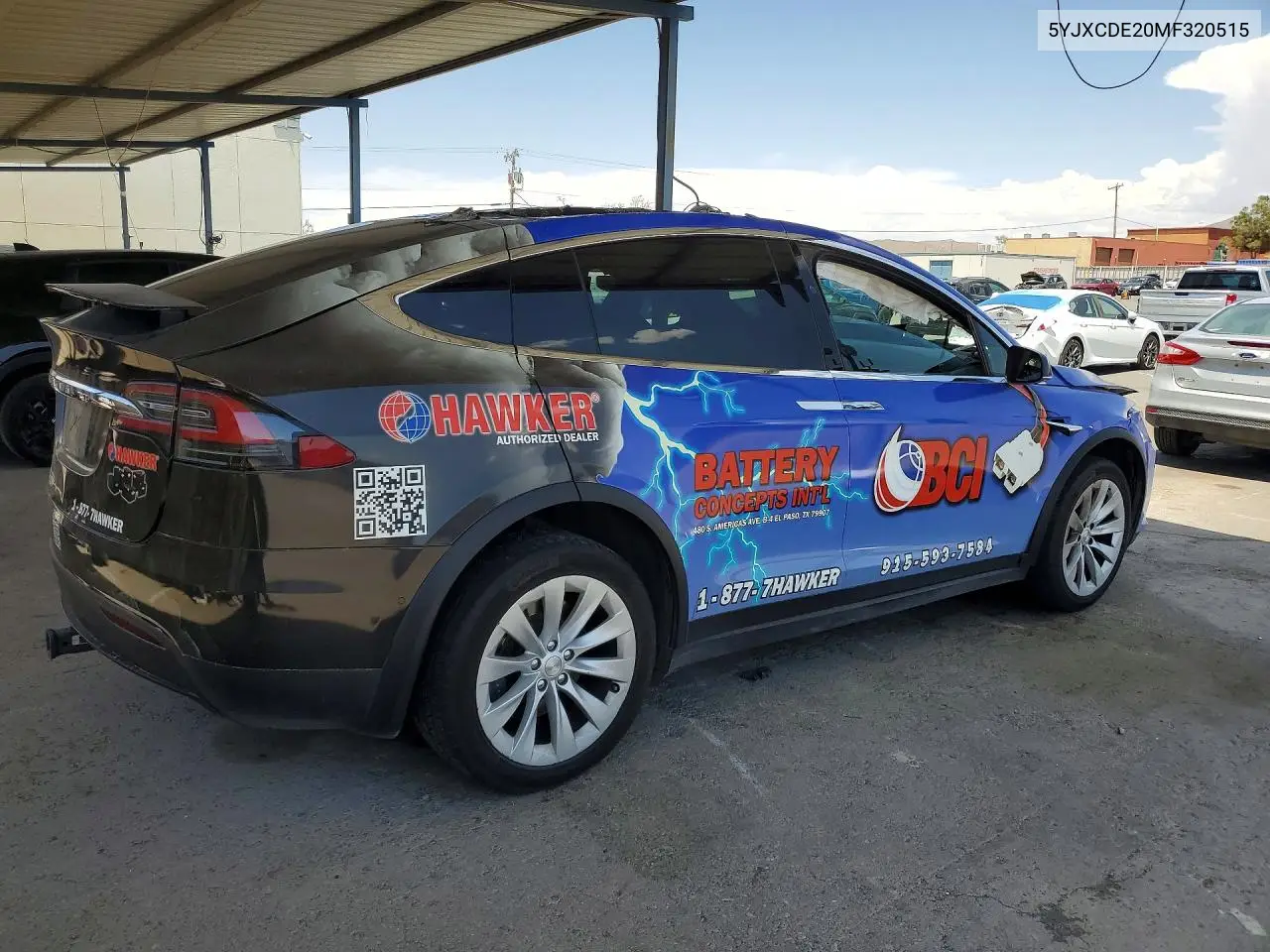 2021 Tesla Model X VIN: 5YJXCDE20MF320515 Lot: 60682986