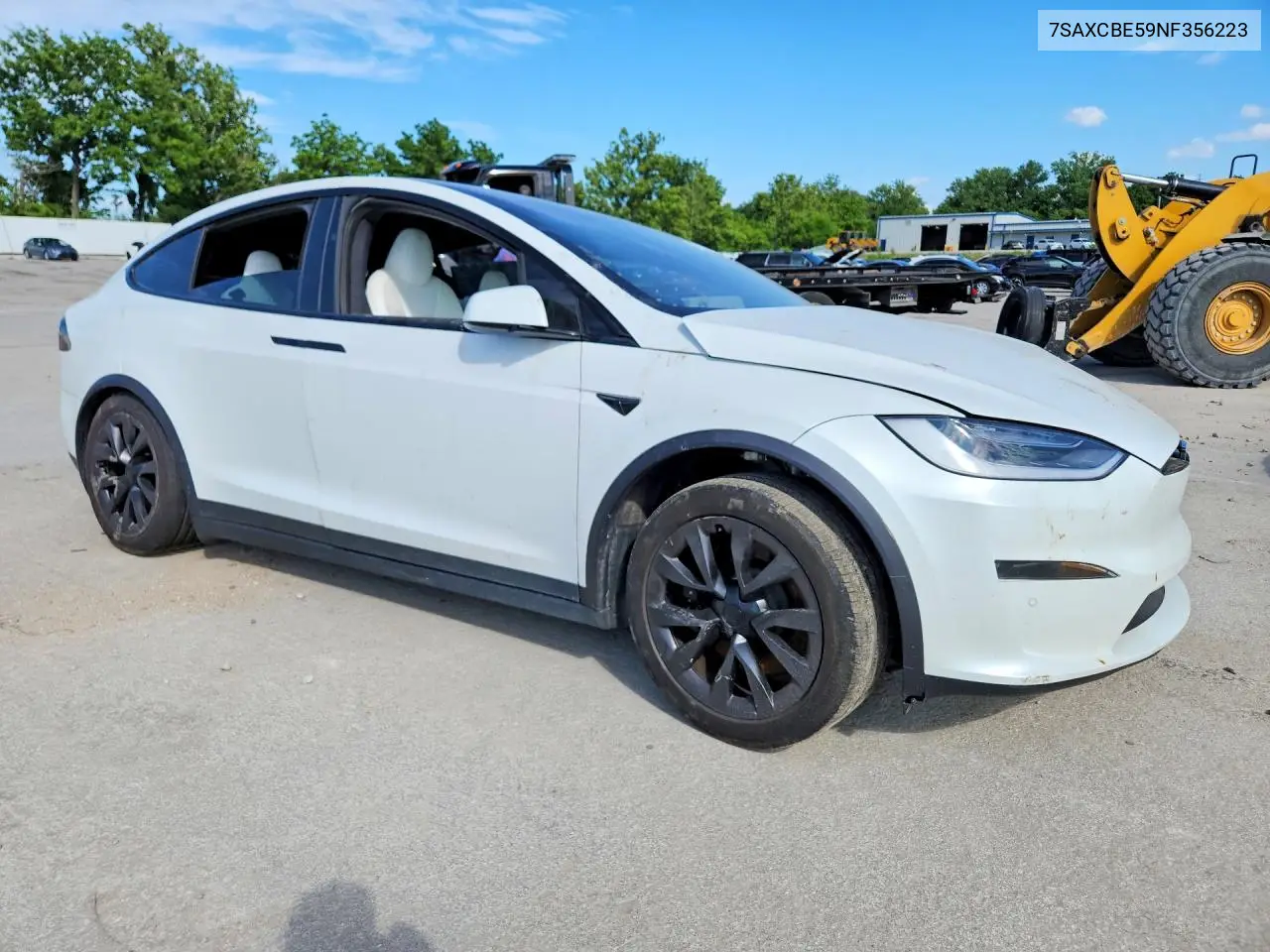 2022 Tesla Model X VIN: 7SAXCBE59NF356223 Lot: 56656096