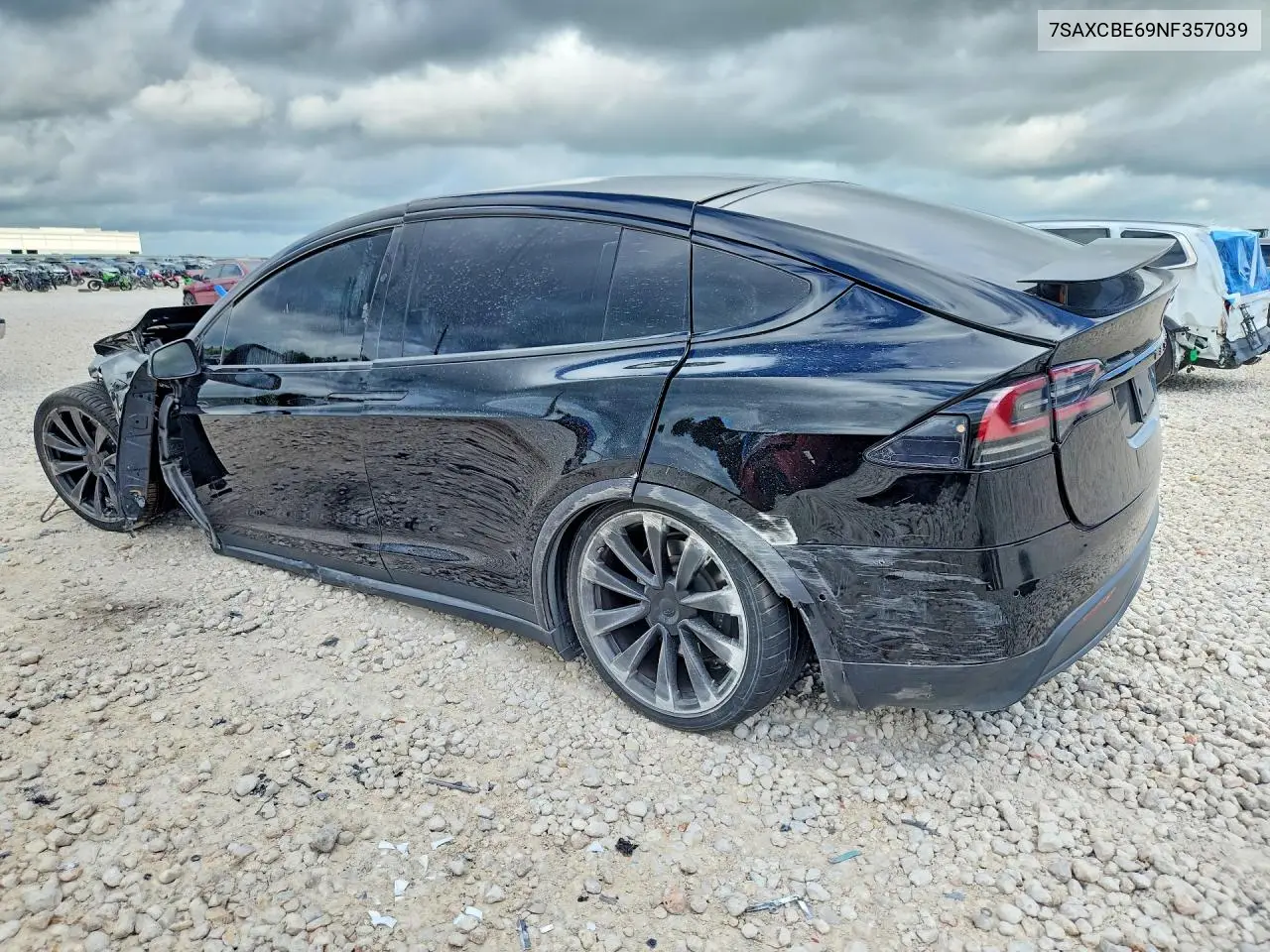 2022 Tesla Model X VIN: 7SAXCBE69NF357039 Lot: 57009976