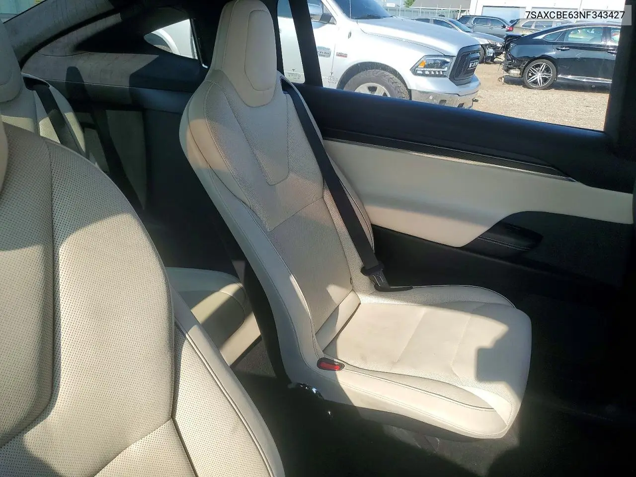 2022 Tesla Model X VIN: 7SAXCBE63NF343427 Lot: 57735816