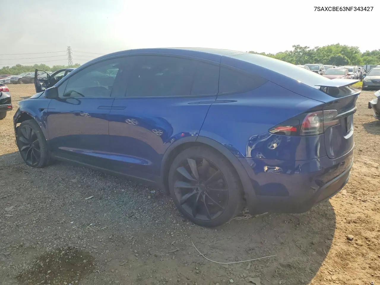 2022 Tesla Model X VIN: 7SAXCBE63NF343427 Lot: 57735816