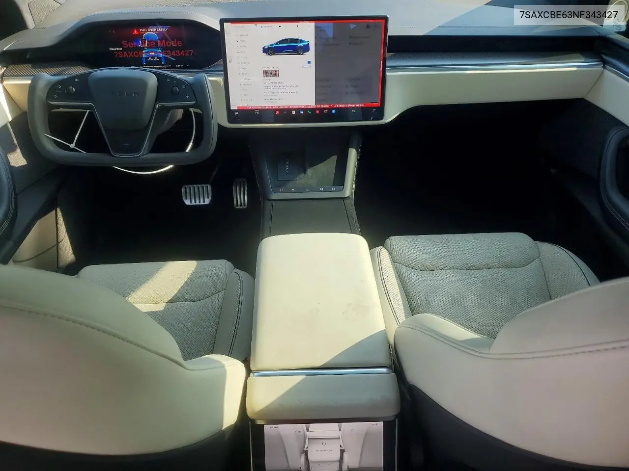2022 Tesla Model X VIN: 7SAXCBE63NF343427 Lot: 57735816