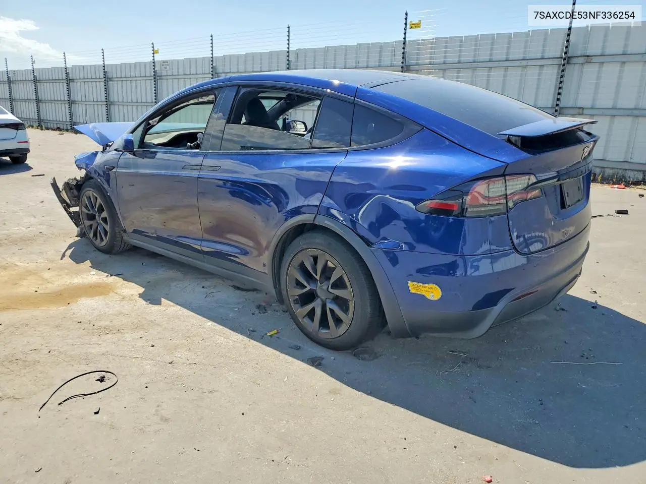 2022 Tesla Model X VIN: 7SAXCDE53NF336254 Lot: 58093606