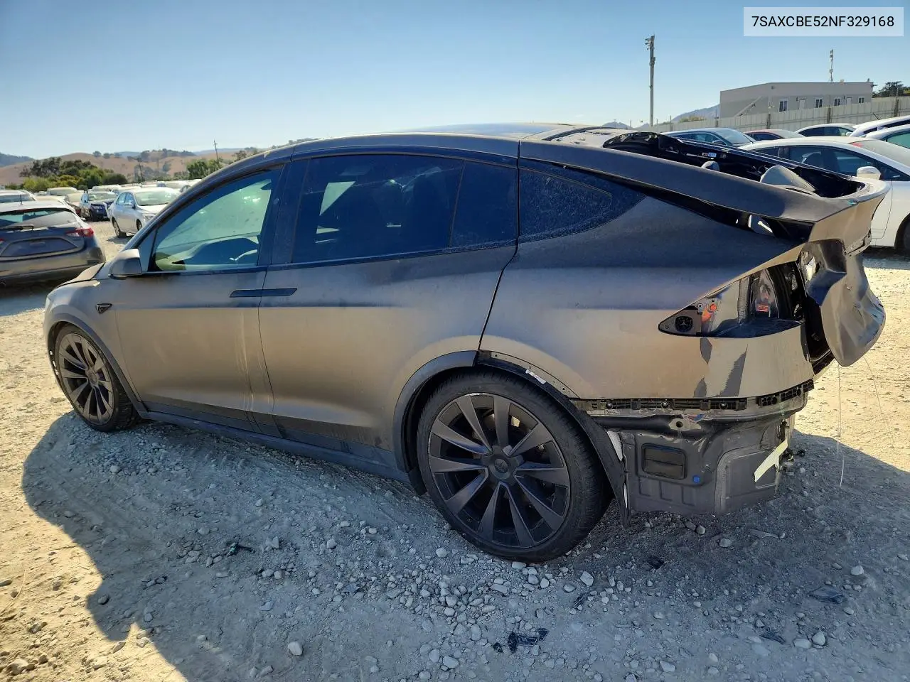2022 Tesla Model X VIN: 7SAXCBE52NF329168 Lot: 59405856