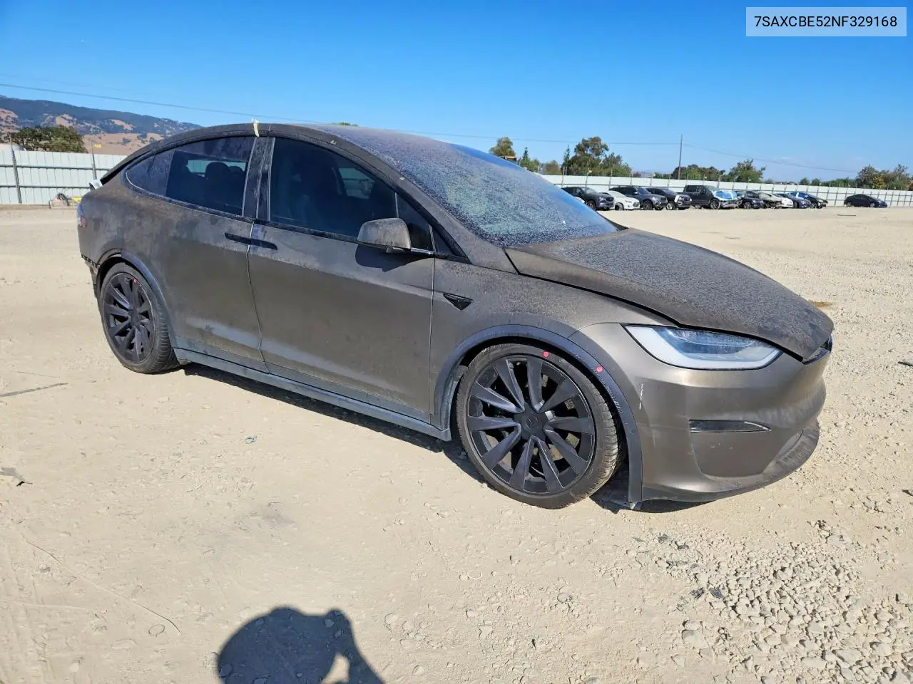 2022 Tesla Model X VIN: 7SAXCBE52NF329168 Lot: 59405856