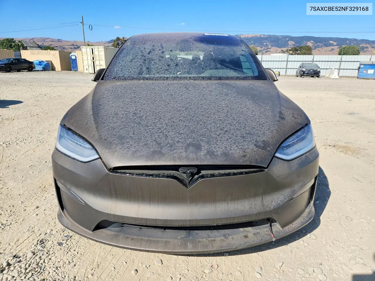 2022 Tesla Model X VIN: 7SAXCBE52NF329168 Lot: 59405856