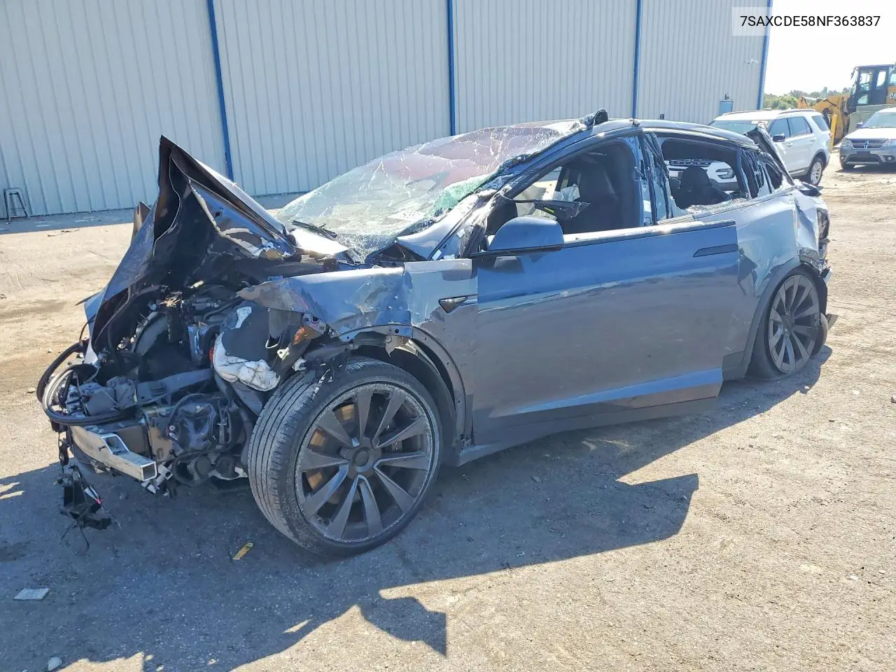 2022 Tesla Model X VIN: 7SAXCDE58NF363837 Lot: 59881096