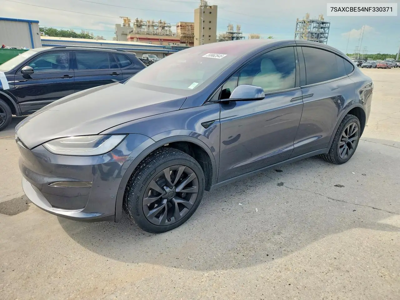 2022 Tesla Model X VIN: 7SAXCBE54NF330371 Lot: 59962646