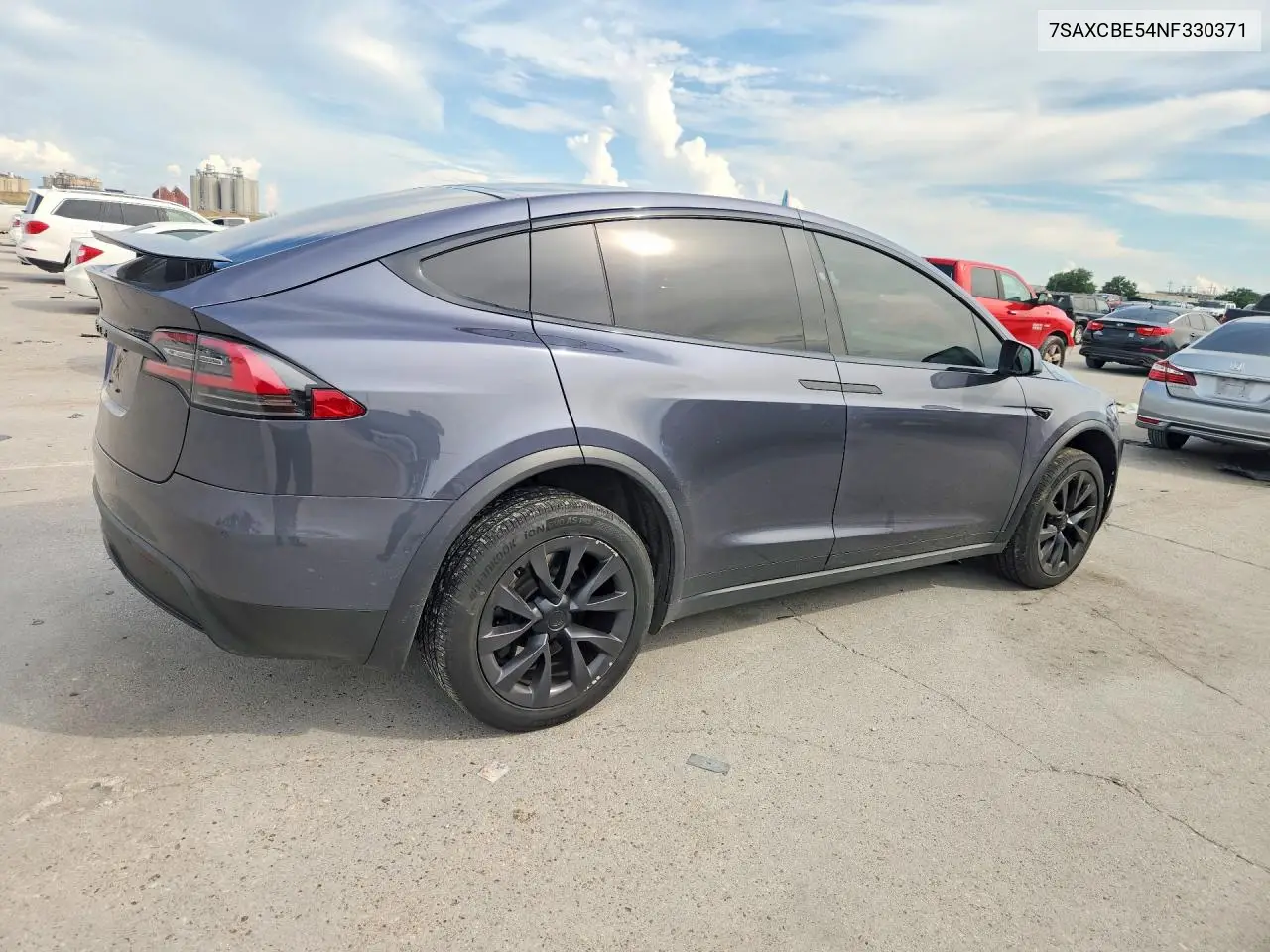 2022 Tesla Model X VIN: 7SAXCBE54NF330371 Lot: 59962646