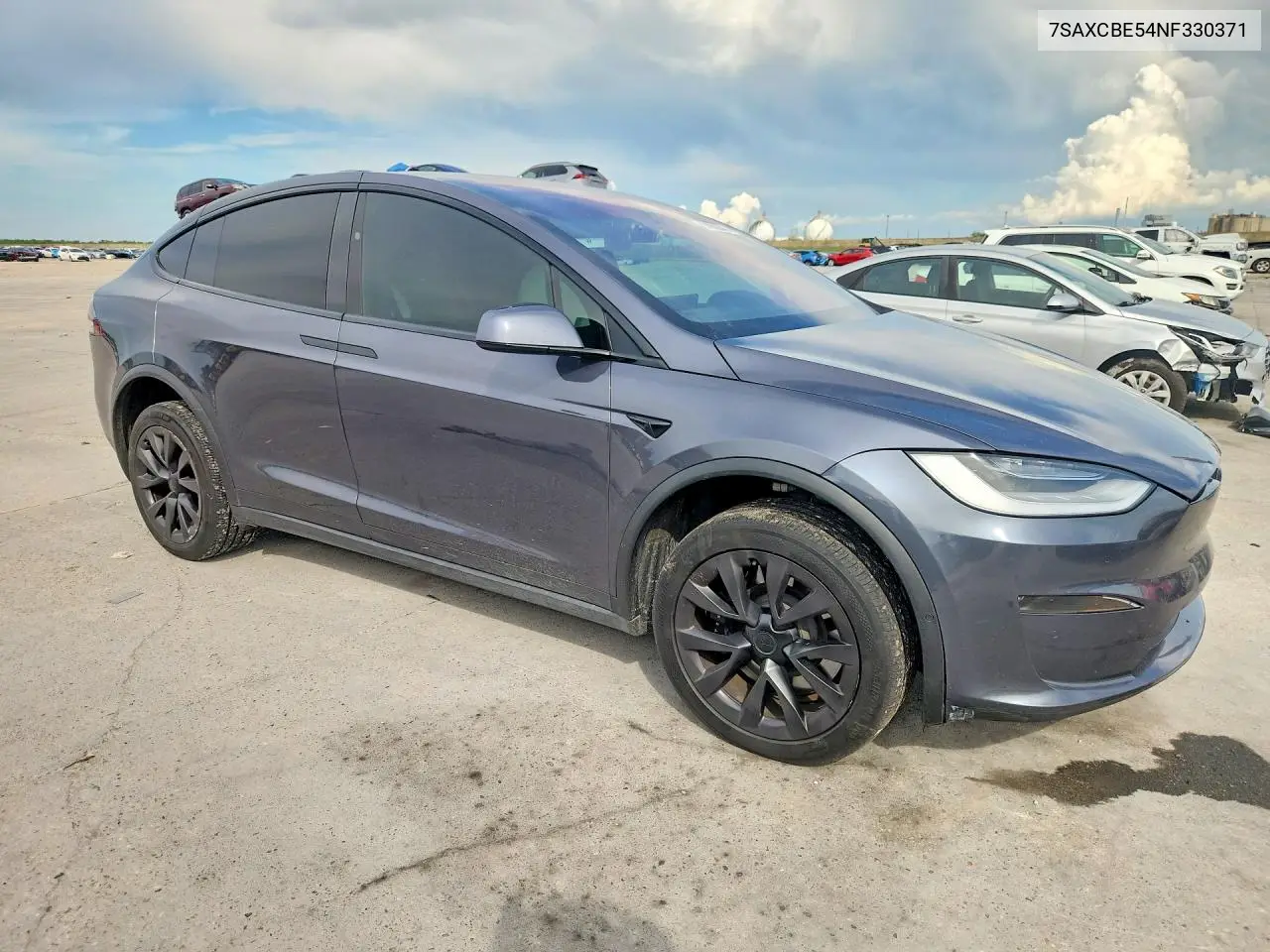 2022 Tesla Model X VIN: 7SAXCBE54NF330371 Lot: 59962646