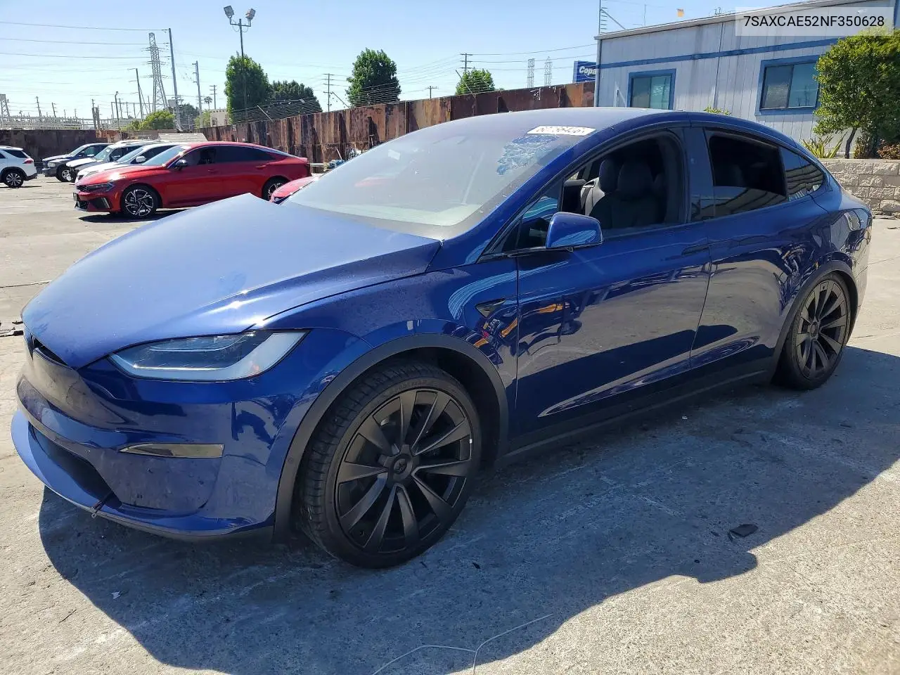 2022 Tesla Model X VIN: 7SAXCAE52NF350628 Lot: 60366456