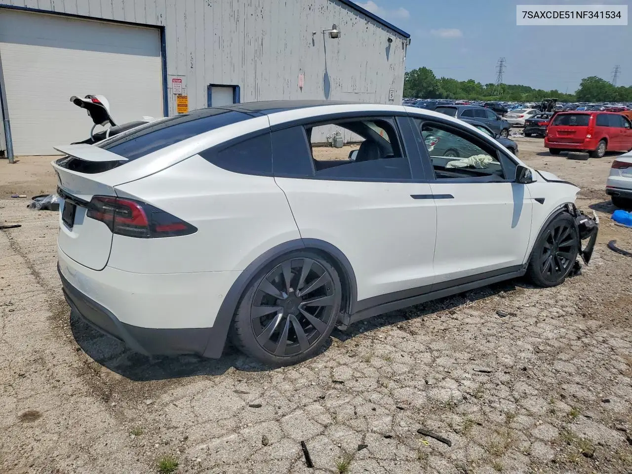 2022 Tesla Model X VIN: 7SAXCDE51NF341534 Lot: 61005636