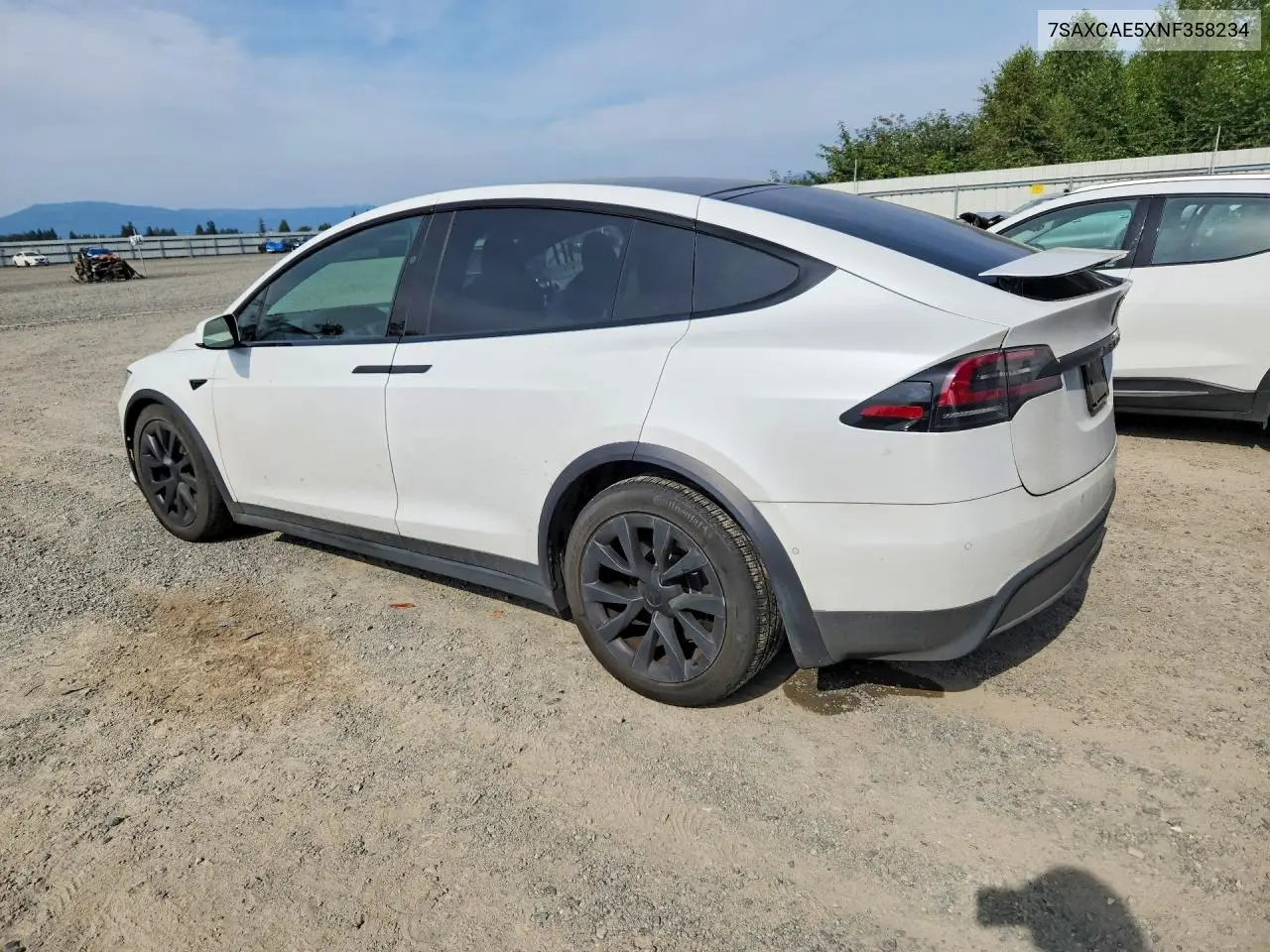 2022 Tesla Model X VIN: 7SAXCAE5XNF358234 Lot: 61887626