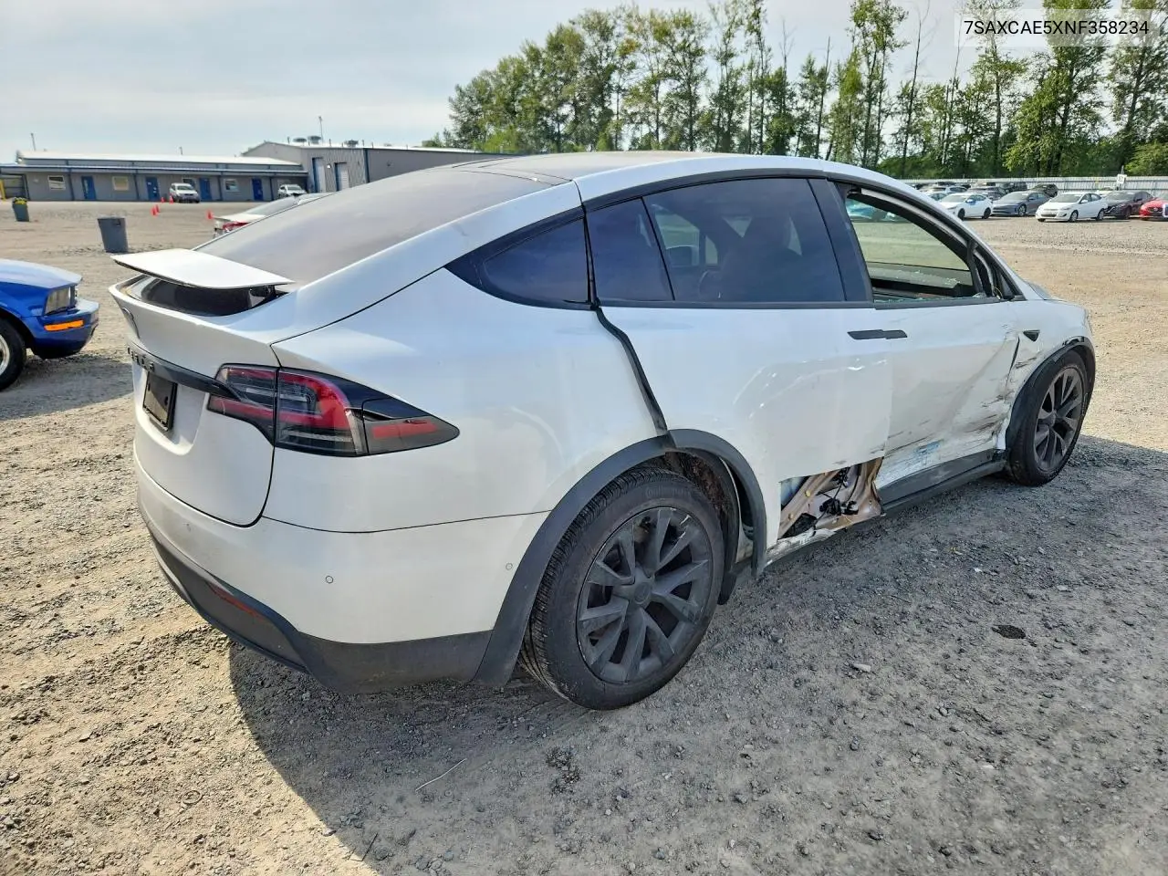 2022 Tesla Model X VIN: 7SAXCAE5XNF358234 Lot: 61887626