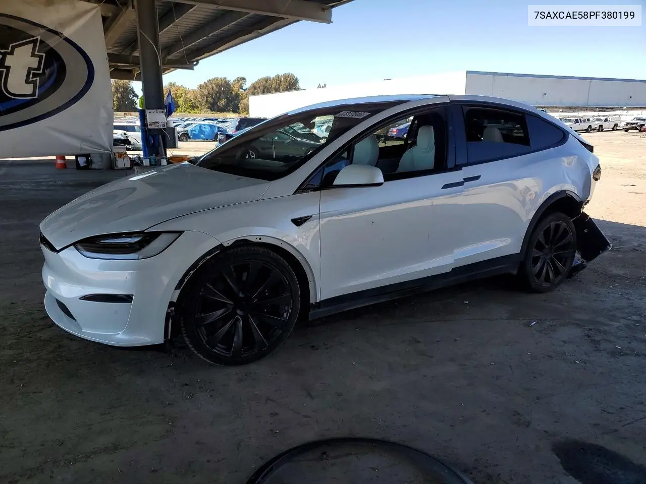 2023 Tesla Model X VIN: 7SAXCAE58PF380199 Lot: 57017846