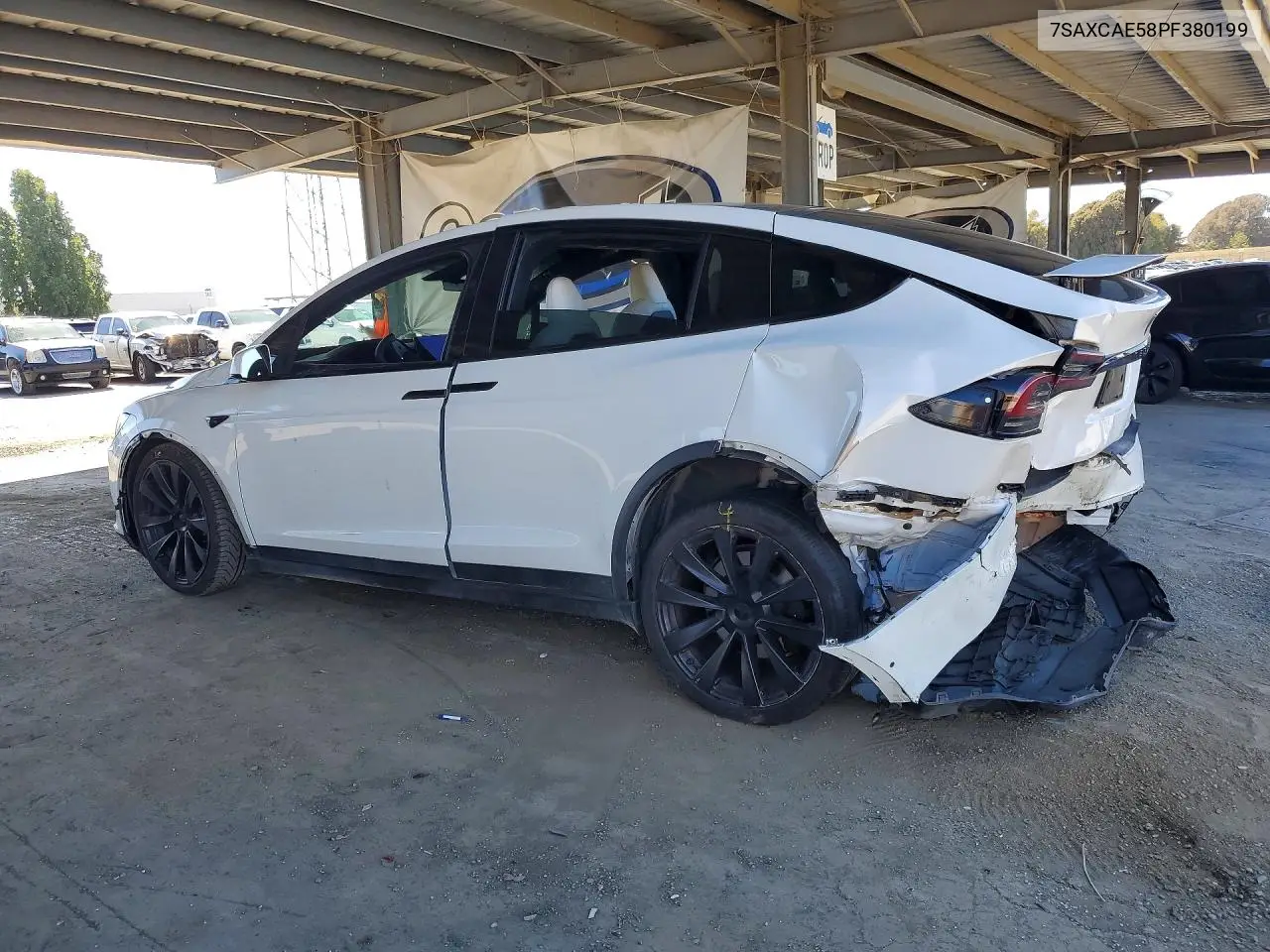 2023 Tesla Model X VIN: 7SAXCAE58PF380199 Lot: 57017846