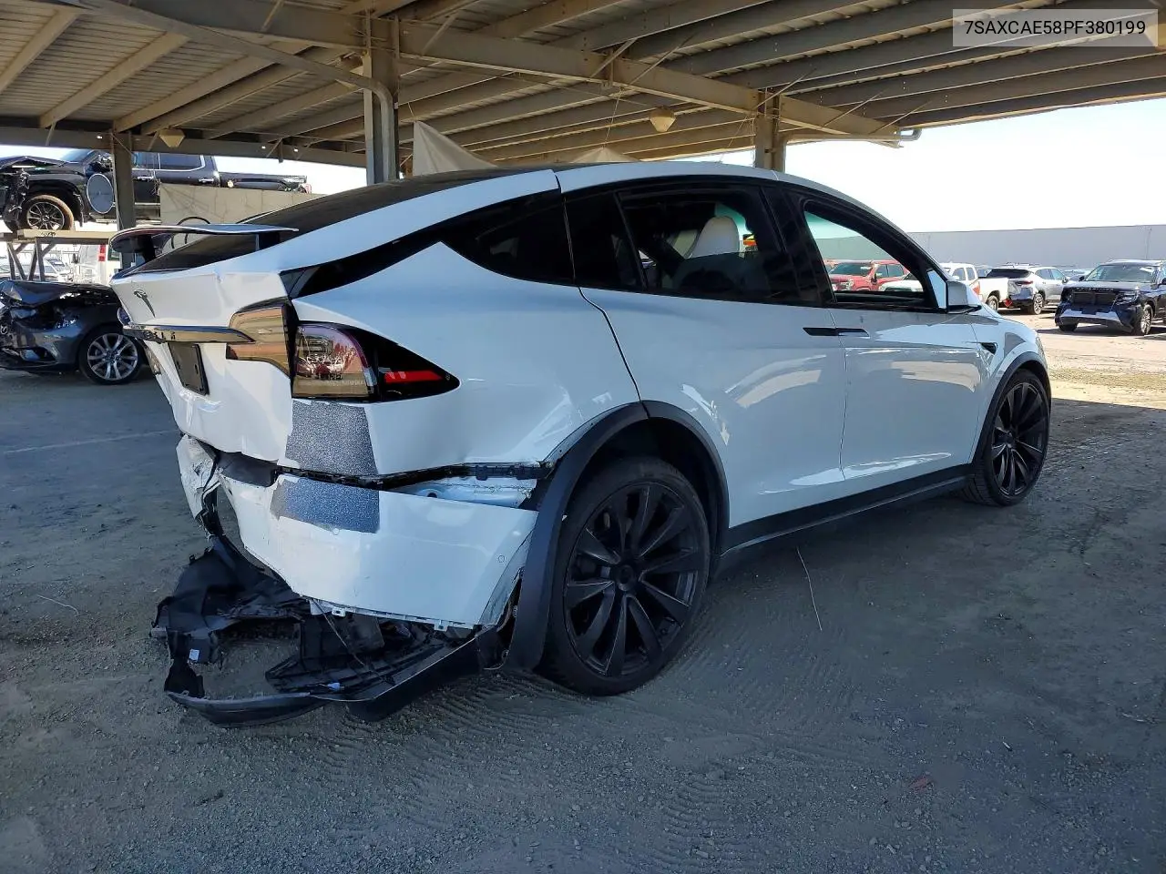 2023 Tesla Model X VIN: 7SAXCAE58PF380199 Lot: 57017846