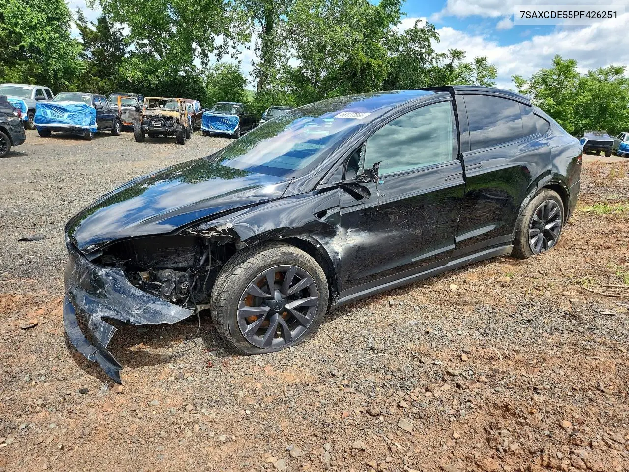 2023 Tesla Model X VIN: 7SAXCDE55PF426251 Lot: 58117866