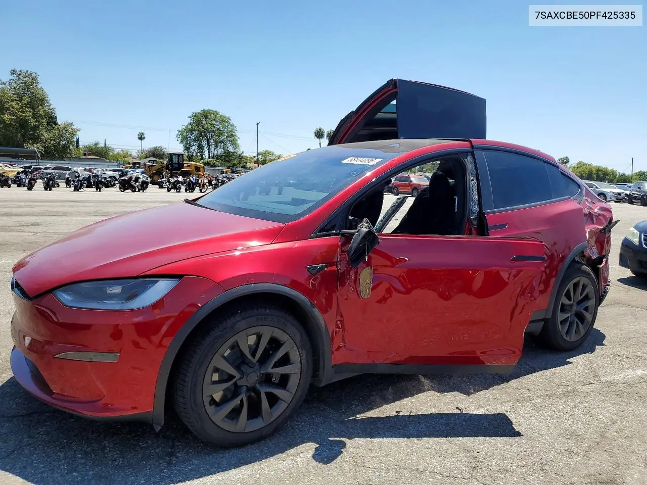2023 Tesla Model X VIN: 7SAXCBE50PF425335 Lot: 58434096