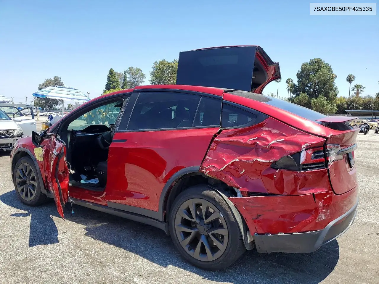 2023 Tesla Model X VIN: 7SAXCBE50PF425335 Lot: 58434096