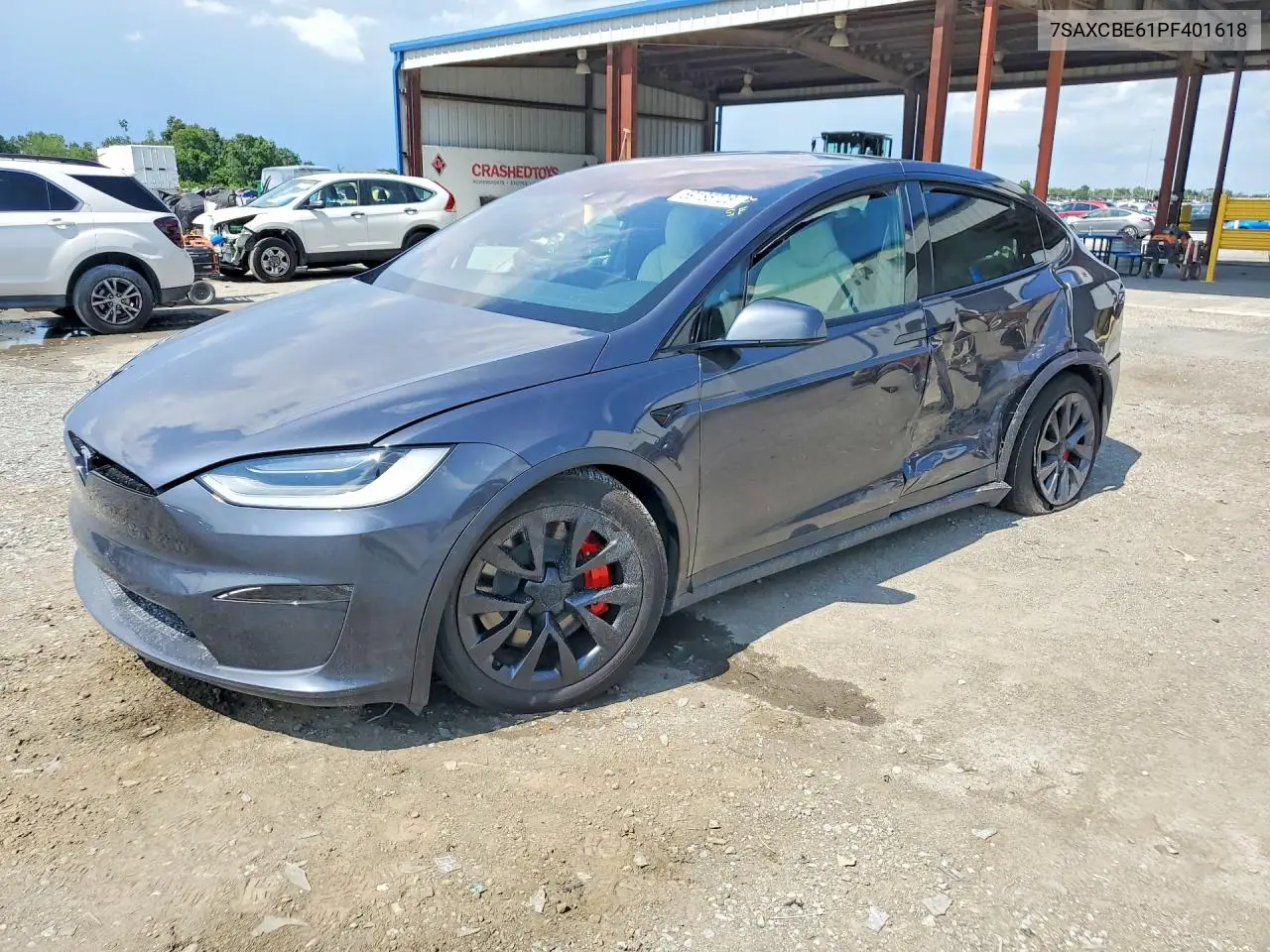 2023 Tesla Model X VIN: 7SAXCBE61PF401618 Lot: 59185726