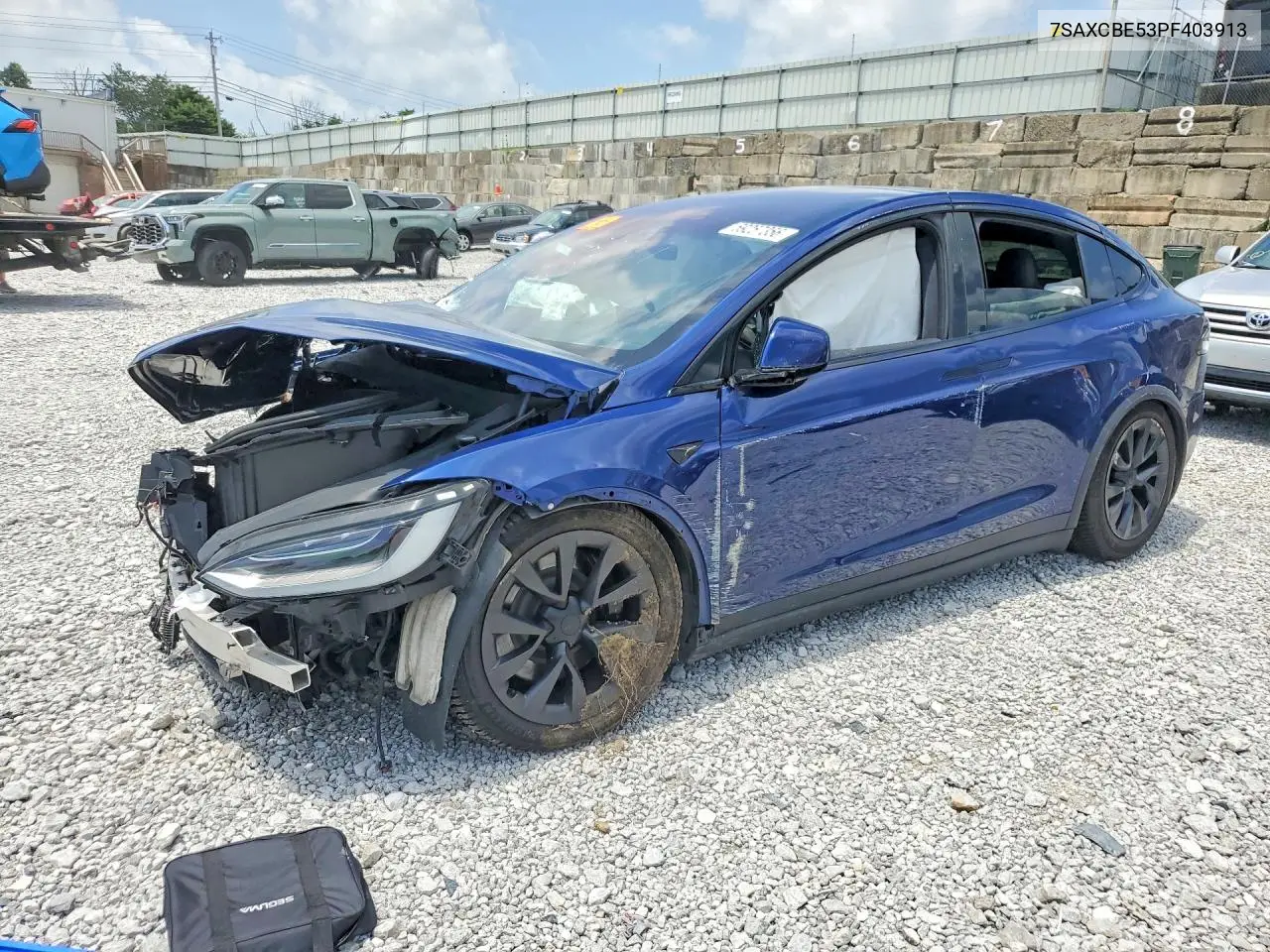 2023 Tesla Model X VIN: 7SAXCBE53PF403913 Lot: 59257356