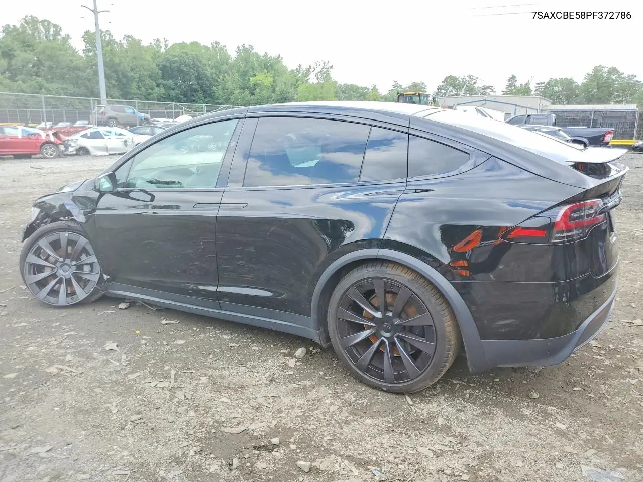2023 Tesla Model X VIN: 7SAXCBE58PF372786 Lot: 60089356