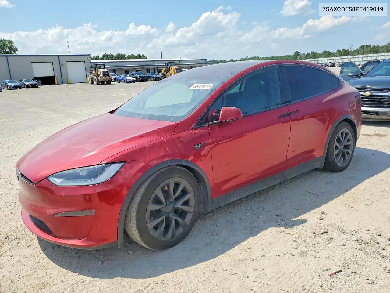 2023 Tesla Model X VIN: 7SAXCDE58PF419049 Lot: 60430106
