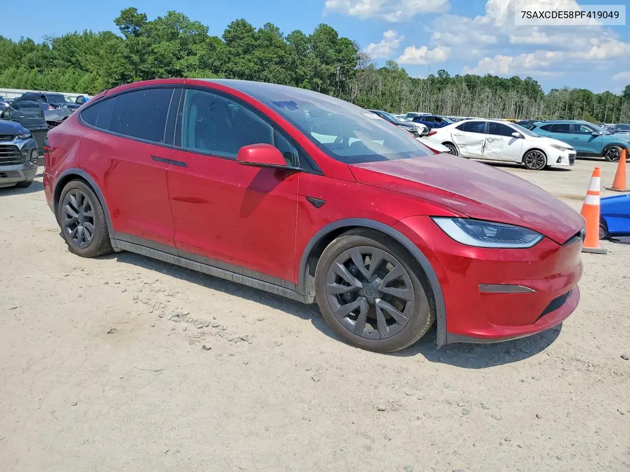 2023 Tesla Model X VIN: 7SAXCDE58PF419049 Lot: 60430106