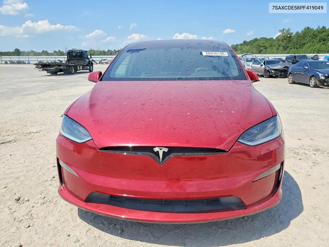 2023 Tesla Model X VIN: 7SAXCDE58PF419049 Lot: 60430106